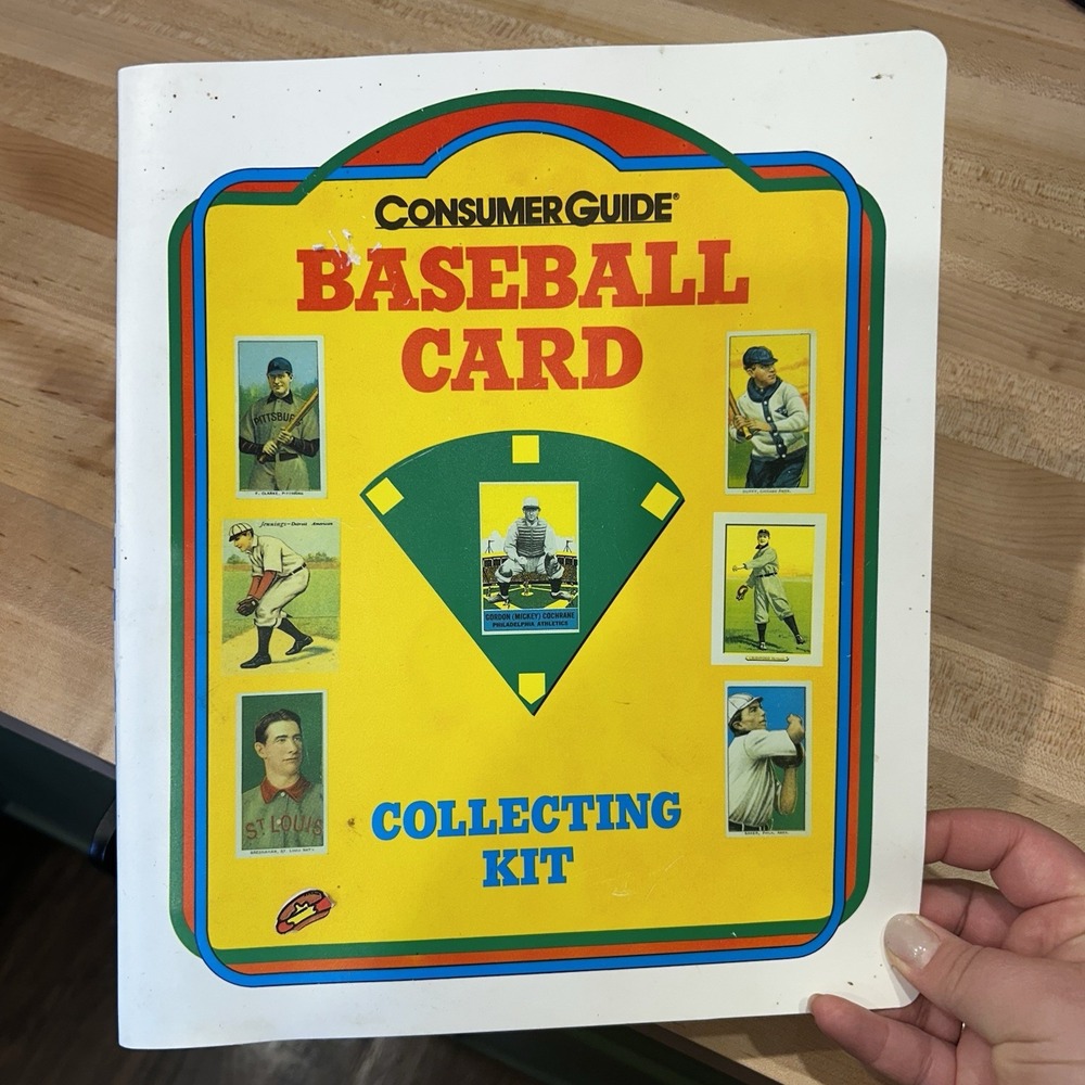 Vintage Sports Card Collection Card Album Baseball Trading Card 3 Ring Binder
